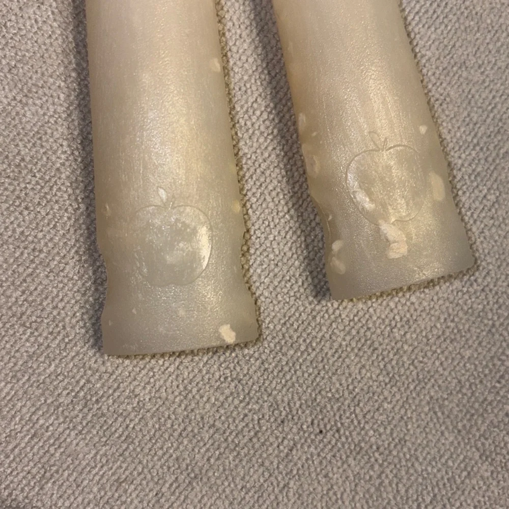 Cream Speckled Serving Spoons